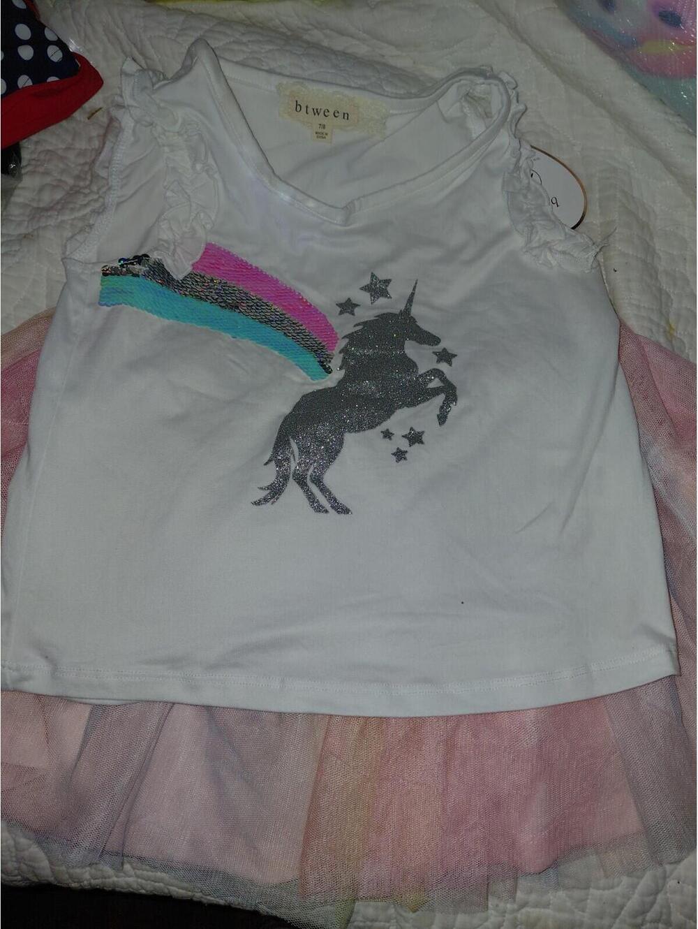 Unicorn 2 piece outfit size 7/8